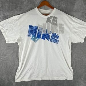 Nike T-Shirt Mens 2XL White Y2K Graphic Tee Skate‎ 2000s